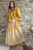 Nonni Gingham Ripley Skirt Indian Yellow